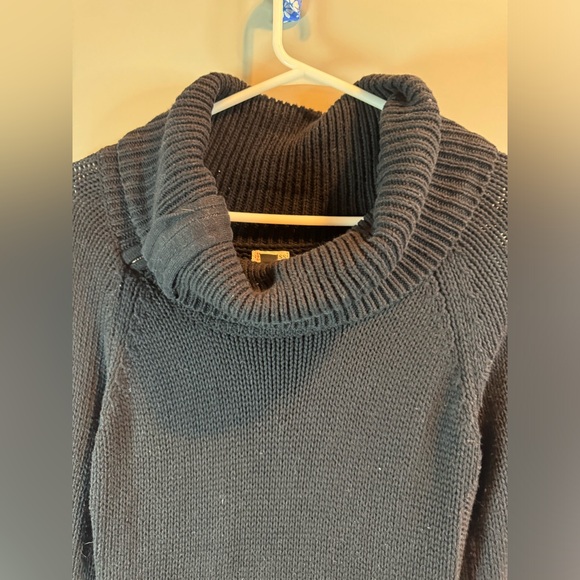 Guess Women's Medium Sweater Zip Cowl Neck Pullover Tunic Long Sleeve Heavy Knit - Picture 2 of 16